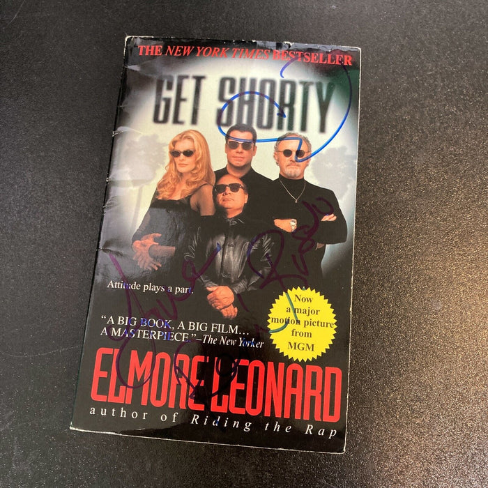 Rene Russo & Elmore Leonard Signed Autographed Get Shorty Book With JSA COA