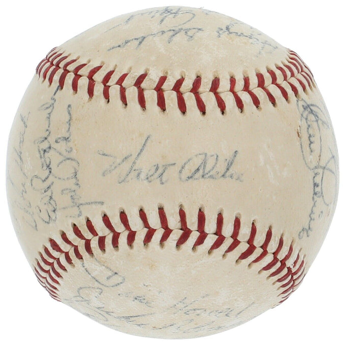 1955 Brooklyn Dodgers W.S. Champs Team Signed Baseball Jackie Robinson JSA COA