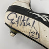 Eric Metcalf Signed Game Used Football Cleats Shoes 2 Signatures