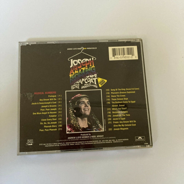 Joseph And The Amazing Technicolor Dreamcoat Broadway Cast Signed CD