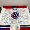 NHL Hall Of Fame Signed Hockey Jersey With 63 Signatures! Wayne Gretzky JSA COA