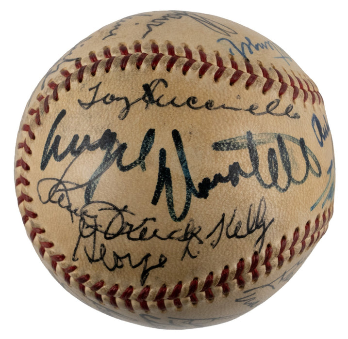 New York Yankees Giants Dodgers 1920's-1950's Legends Multi Signed Baseball JSA