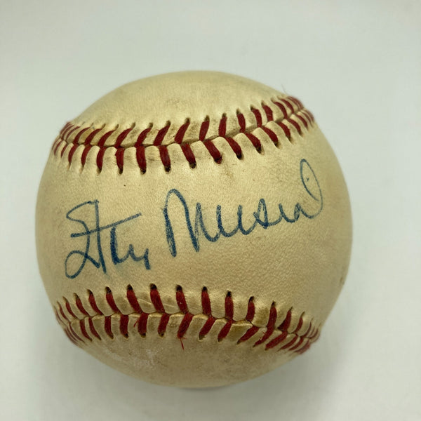 Stan Musial Signed 1950's Official National League Giles Baseball JSA COA