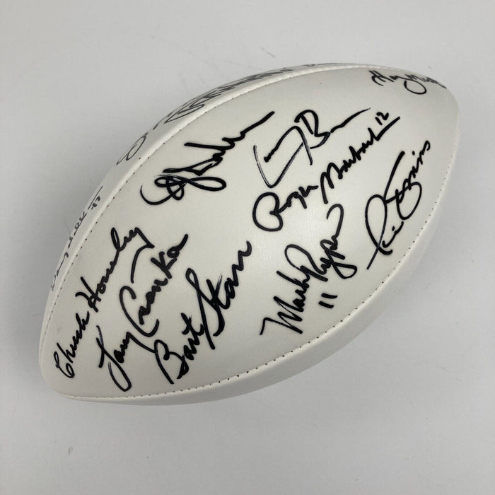 Super Bowl MVP Signed Football 21 Sigs Bart Starr Joe Montana Jerry Rice PSA DNA