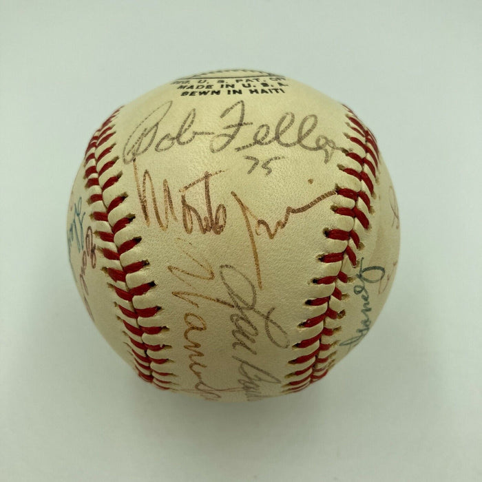 Hall Of Fame Legends Signed 1970's National League Baseball Ernie Banks JSA COA