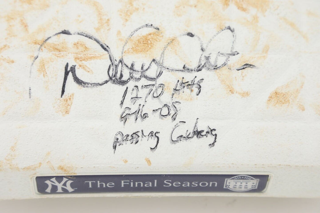 Derek Jeter "1270 Hits 9-16-08 Passing Lou Gehrig" Signed Game Used Base Steiner