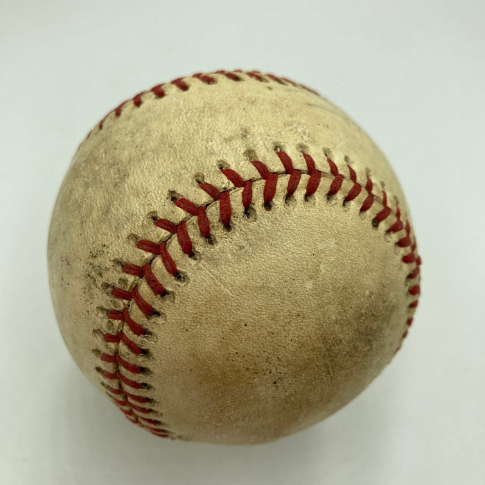 Ernie Banks Signed 1975 Game Used Official National League Baseball JSA COA