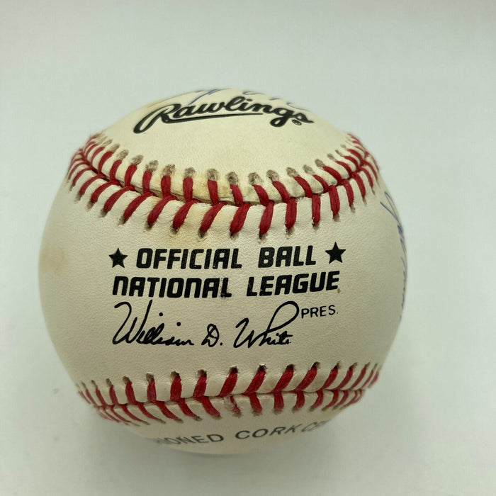 1993 Colorado Rockies Inaugural Season Opening Day Lineup Signed Baseball JSA