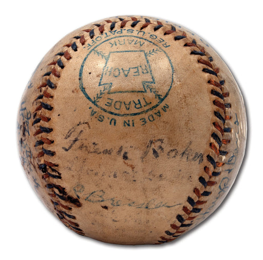 Extraordinary 1914 Philadelphia Athletics A's Team Signed Baseball Beckett COA