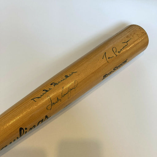 1955 Brooklyn Dodgers Sandy Koufax Multi Signed Baseball Bat With JSA COA
