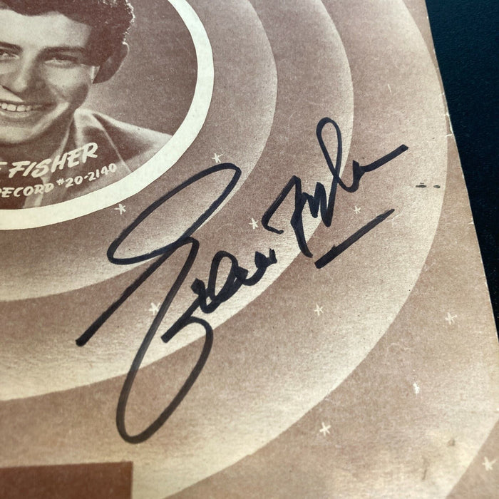 Eddie Fisher Signed Autographed Vintage 1950's Program