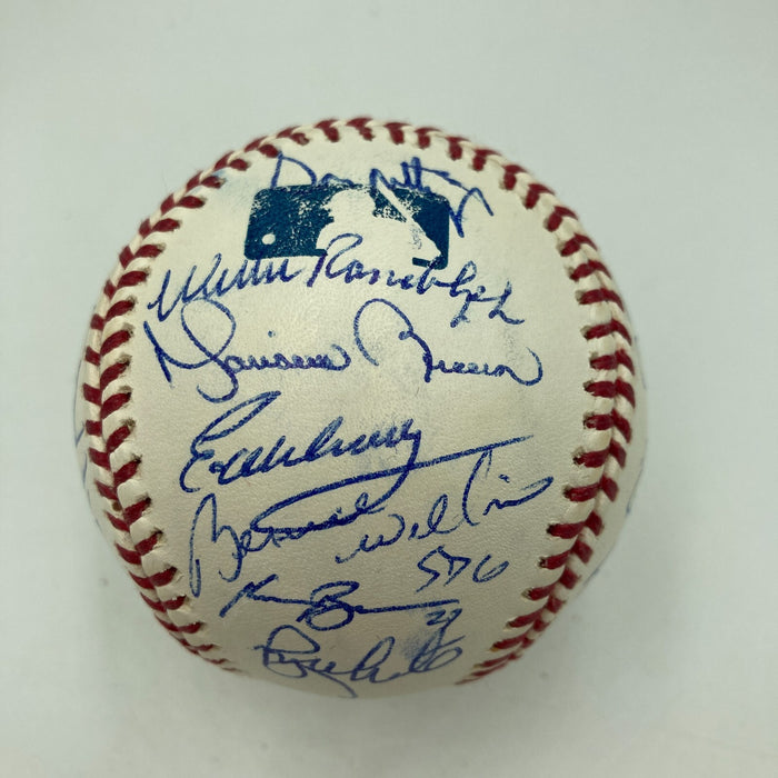 2004 New York Yankees Team Signed Baseball Derek Jeter Mariano Rivera JSA COA