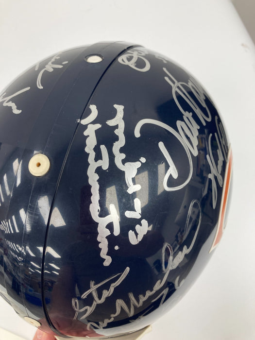 1985 Chicago Bears Super Bowl Champs Team Signed Helmet Walter Payton JSA COA