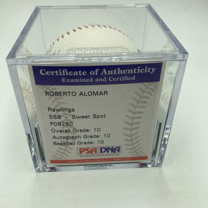 Roberto Alomar HOF 2011 Signed Major League Baseball PSA DNA Graded 10 GEM MINT