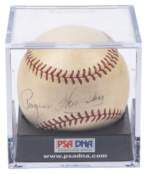 The Finest Rogers Hornsby Single Signed 1935 American League Baseball PSA & JSA