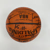 1987-88 Portland Trail Blazers Team Signed Game Used Spalding Basketball JSA COA