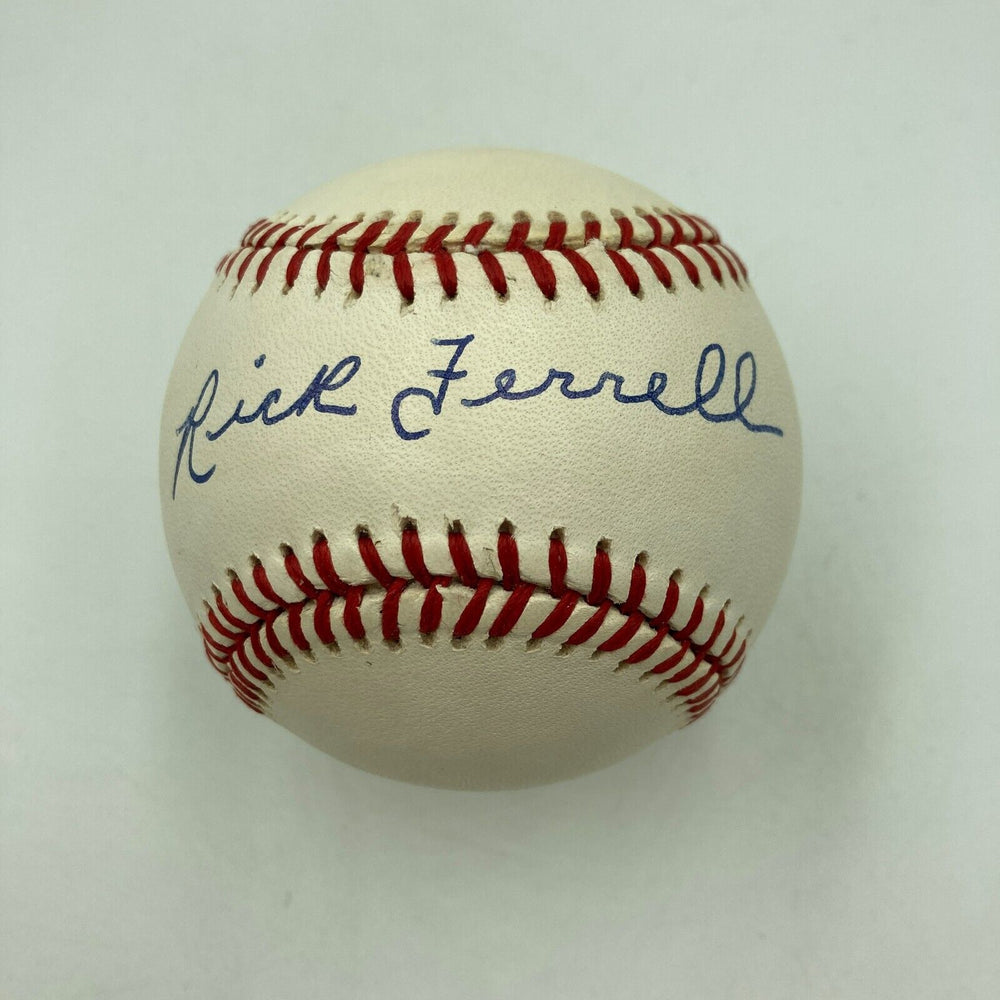 Rick Ferrell Signed American League Baseball JSA COA