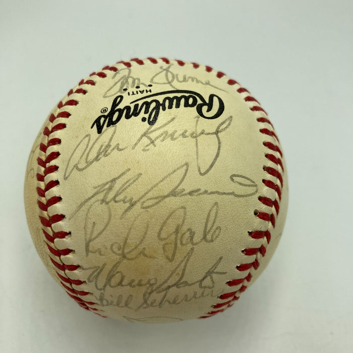 1981 Cincinnati Reds Team Signed Official National League Baseball Johnny Bench