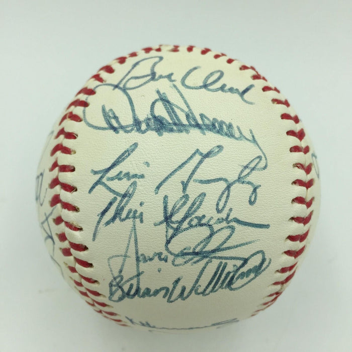 1992 Houston Astros Team Signed Baseball With Craig Biggio & Kenny Lofton