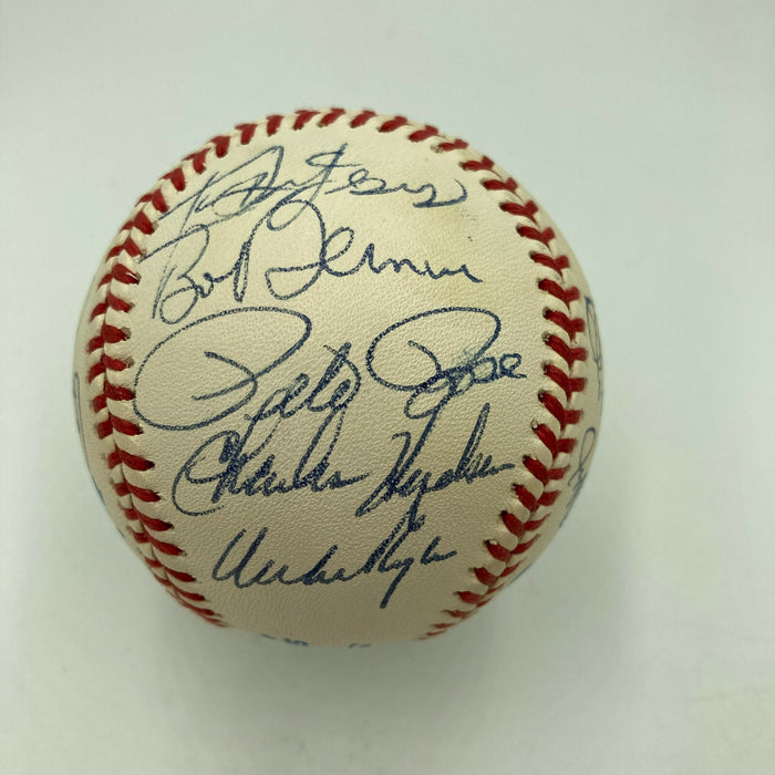 1983 Philadelphia Phillies NL Champs Team Signed World Series Baseball PSA DNA
