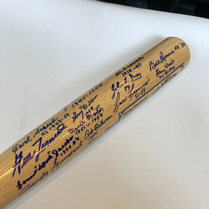 Philadelphia Athletics Legends Multi Signed Cooperstown Bat 24 Sigs JSA COA