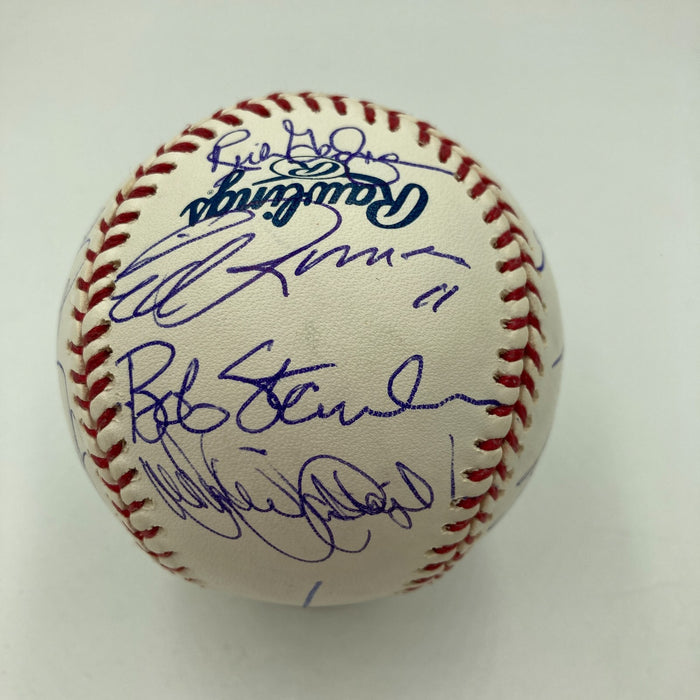 1986 Boston Red Sox AL Champs Team Signed Major League Baseball JSA COA