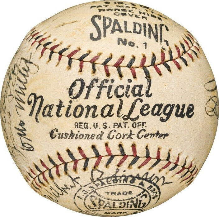 The Finest 1927 Brooklyn Dodgers (Robins) Team Signed NL Baseball PSA DNA COA