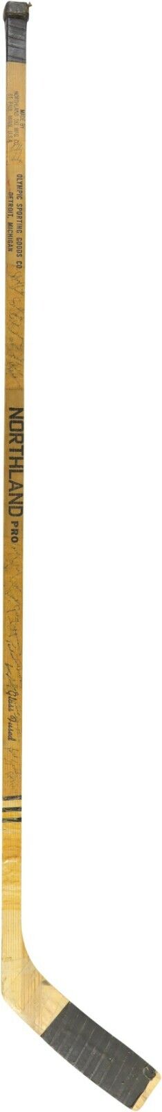 1964-65 Detroit Red Wings Team-Signed Paul Henderson Game Used Stick JSA COA