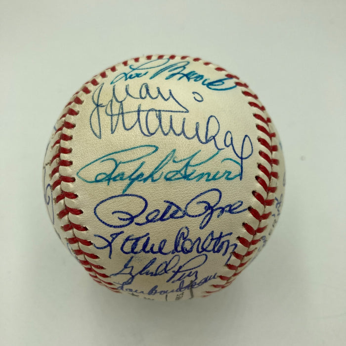 Willie Mays Hank Aaron Hall Of Fame Multi Signed Baseball JSA COA