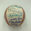 Willie Mays Hank Aaron Hall Of Fame Multi Signed Baseball JSA COA
