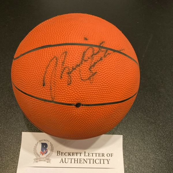 Michael Jordan 1984 Rookie Signed Chicago Bulls Basketball With Beckett COA