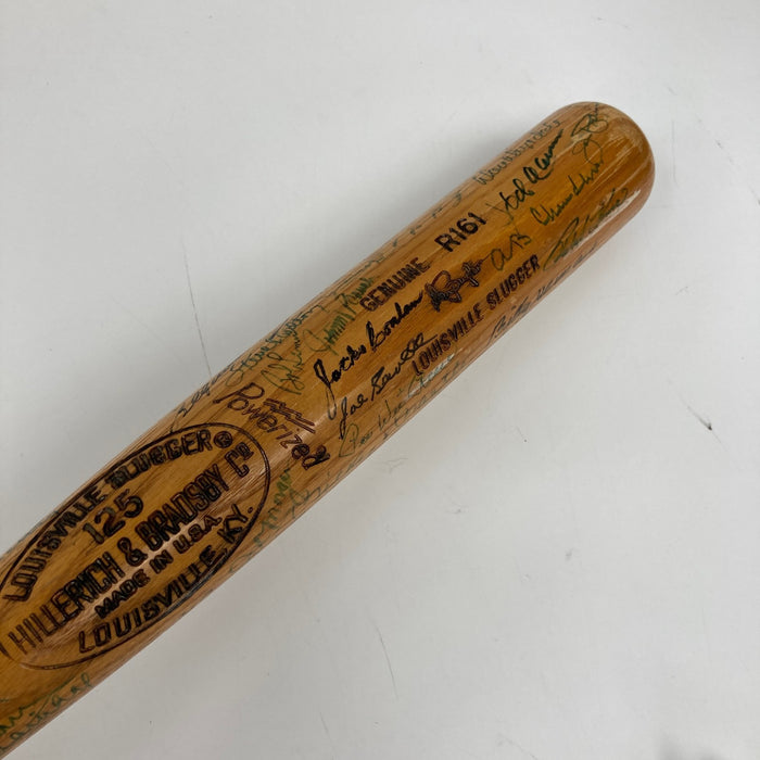 Mickey Mantle Ted Williams Willie Mays 58 Sigs Hall Of Fame Multi Signed Bat BAS