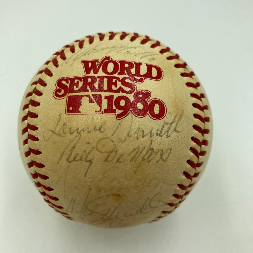 1980 Philadelphia Phillies World Series Champs Team Signed Baseball With JSA COA
