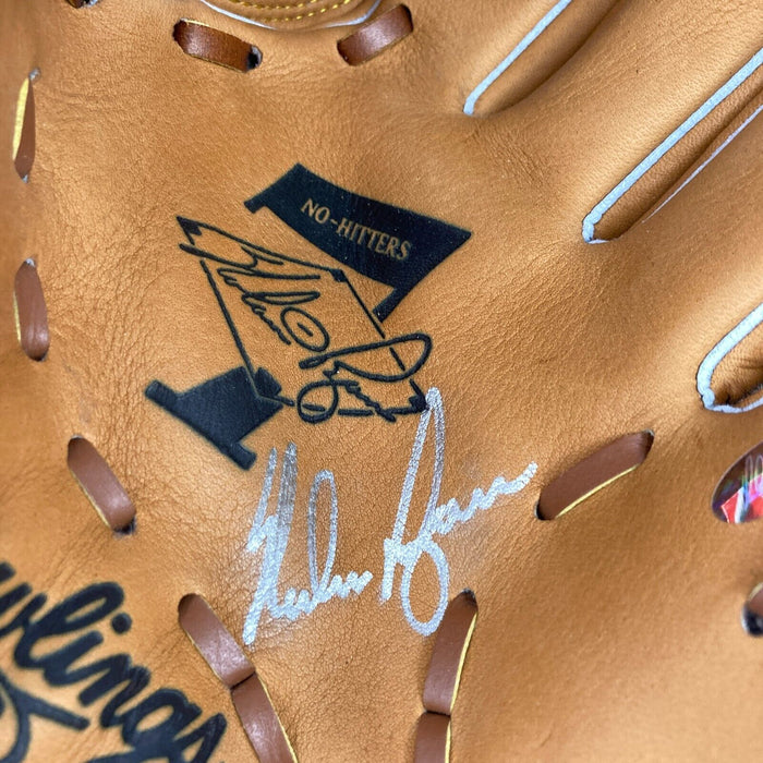 Nolan Ryan Signed Rawlings Game Model Baseball Glove JSA COA