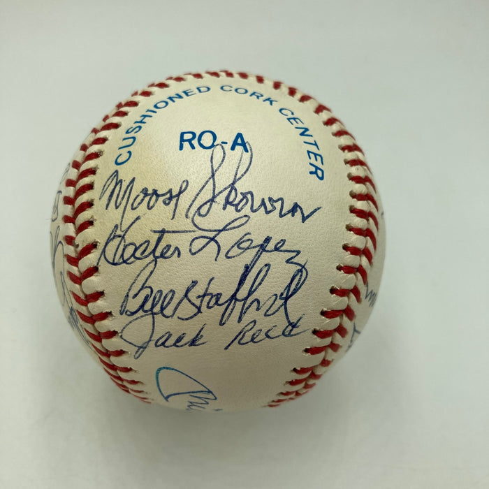 1961 New York Yankees World Series Champs Team Signed Baseball Mickey Mantle JSA