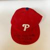 Steve Lefty Carlton Cy Young 72 77 80 82 Signed Philadelphia Phillies Hat JSA