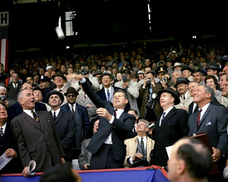 President John F. Kennedy Single Signed Baseball 1961 First Pitch JFK PSA DNA