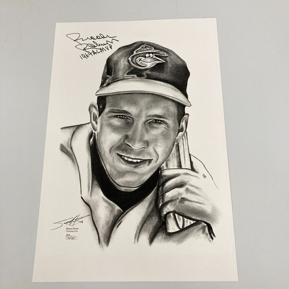 Brooks Robinson 1964 AL MVP Signed Large 12x18 Photo JSA COA