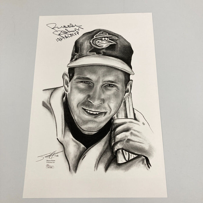 Brooks Robinson 1964 AL MVP Signed Large 12x18 Photo JSA COA