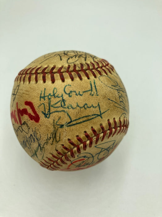 Willie Mays Hank Aaron Sandy Koufax Hall Of Fame Multi Signed Baseball 31 JSA