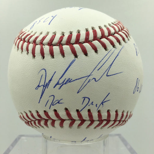 Dwight Doc Gooden Signed Heavily Inscribed MLB Baseball PSA DNA COA