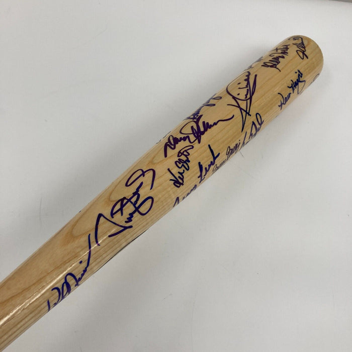 1986 New York Mets World Series Champs Team Signed Bat 27 Sigs JSA COA