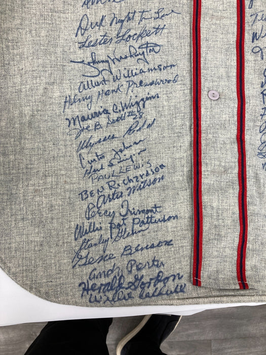 Cleveland Buckeye Negro League Legends Signed Jersey With 71 Autographs JSA COA