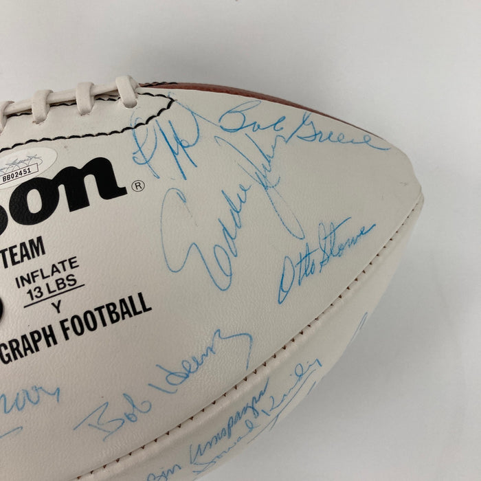 1972 Miami Dolphins Super Bowl Champs Team Signed Wilson Football 40+ Sigs JSA