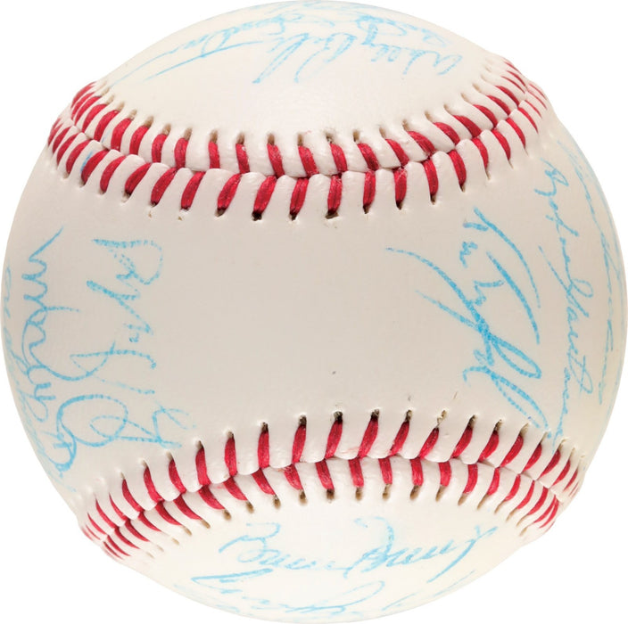 Vintage 1986 New York Mets World Series Champs Team Signed Baseball JSA COA