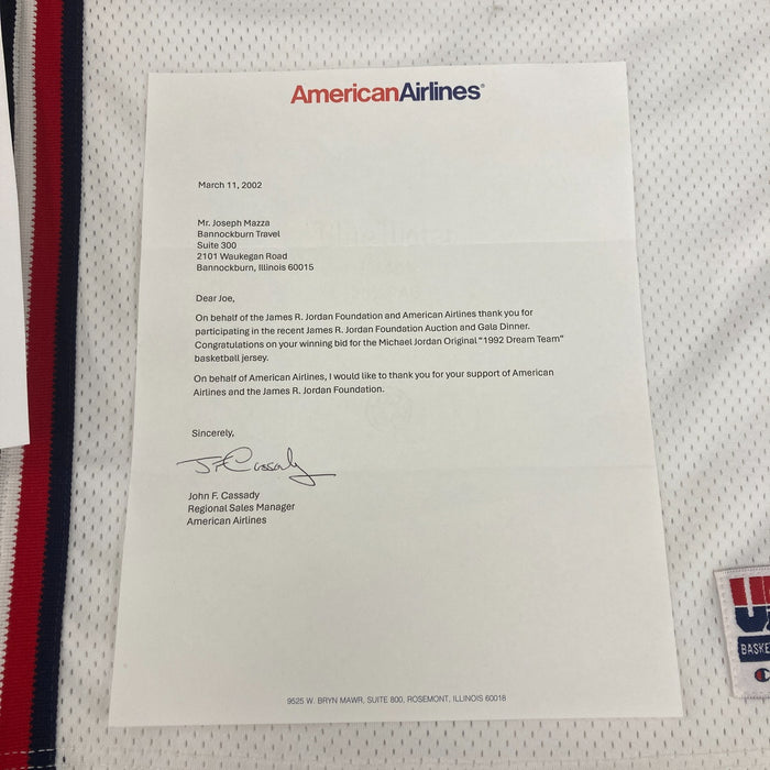 Michael Jordan Signed Game Used 1992 Team USA Dream Team Jersey PSA DNA & MEARS