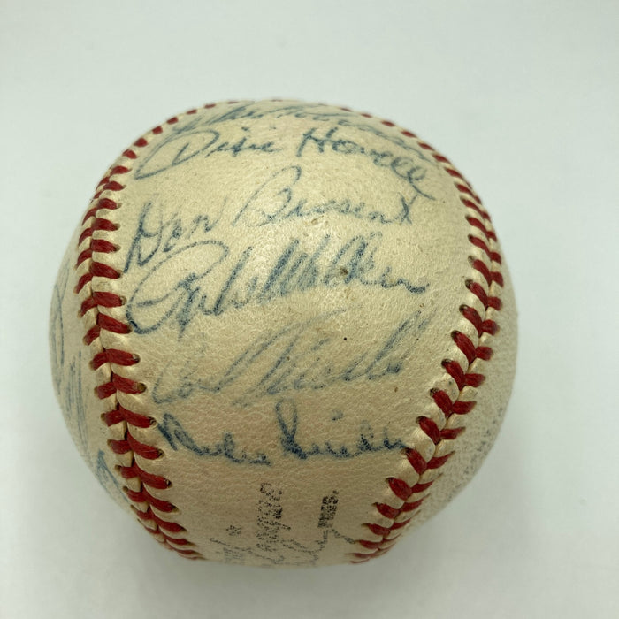 1955 Brooklyn Dodgers W.S. Champs Team Signed Baseball Jackie Robinson JSA COA
