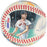 Beautiful Ted Williams Signed Ron Lewis Hand Painted Art Baseball JSA COA