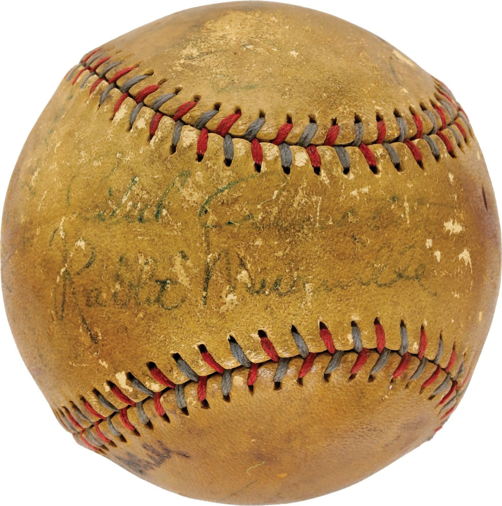 Rabbit Maranville Sweet Spot Signed 1930 Boston Braves Team Signed Baseball PSA