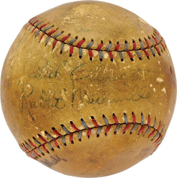 Rabbit Maranville Sweet Spot Signed 1930 Boston Braves Team Signed Baseball PSA